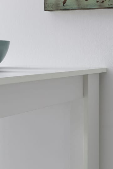 Norova-baaripöytä 120 cm - Valkoinen ja hopea - Huonekalut - Pöytä & ruokailuryhmä - Baaripöytä
