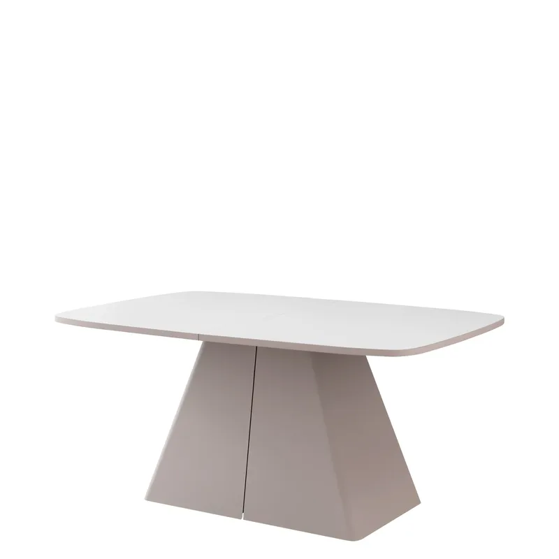 Novaj Jatkettava ruokapöytä 180-256 cm, beige, valkoinen