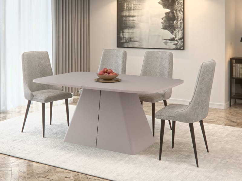 Novaj Jatkettava ruokapöytä 180-256 cm - beige - Huonekalut - Pöytä & ruokailuryhmä - Ruokapöydät & keittiön pöydät