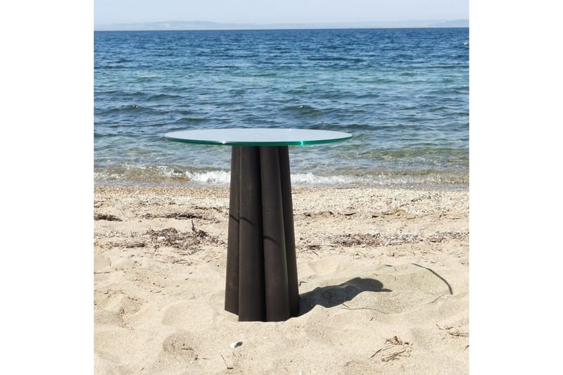 Novera Sohvapöytä 50 cm - Läpinäkyvä/Musta - Huonekalut - Pöytä & ruokailuryhmä - Sohvapöytä