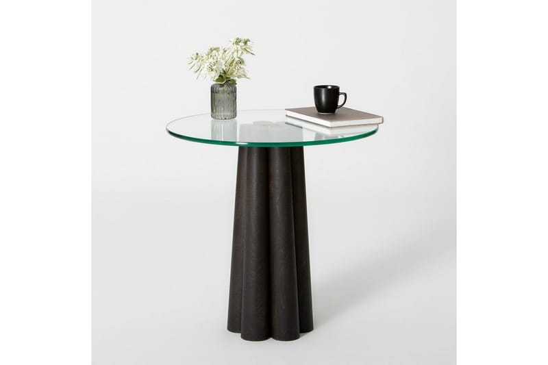 Novera Sohvapöytä 50 cm - Läpinäkyvä/Musta - Huonekalut - Pöytä & ruokailuryhmä - Sohvapöytä