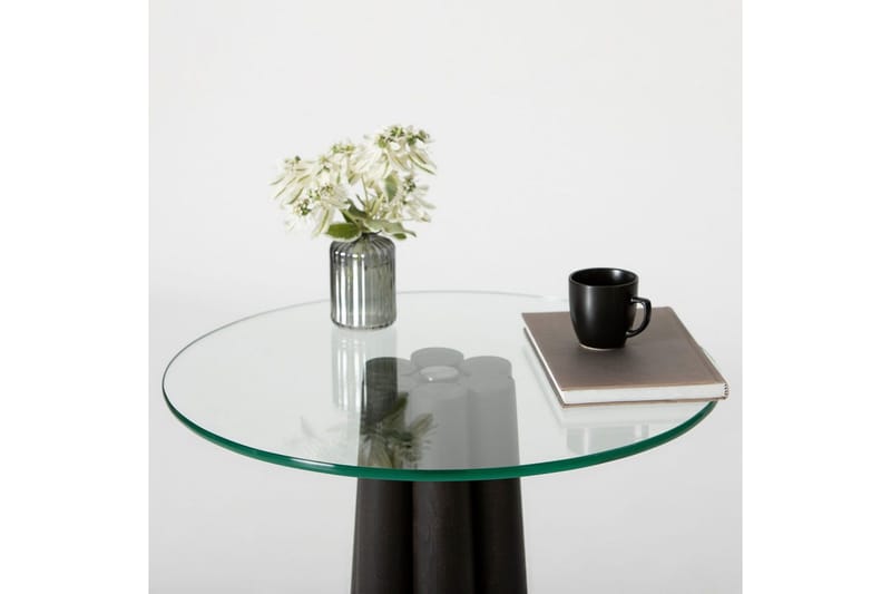 Novera Sohvapöytä 50 cm - Läpinäkyvä/Musta - Huonekalut - Pöytä & ruokailuryhmä - Sohvapöytä