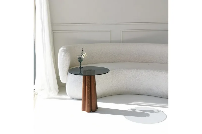 Novera Sohvapöytä 50 cm - Pähkinä/Tummanharmaa - Huonekalut - Pöytä & ruokailuryhmä - Sohvapöytä
