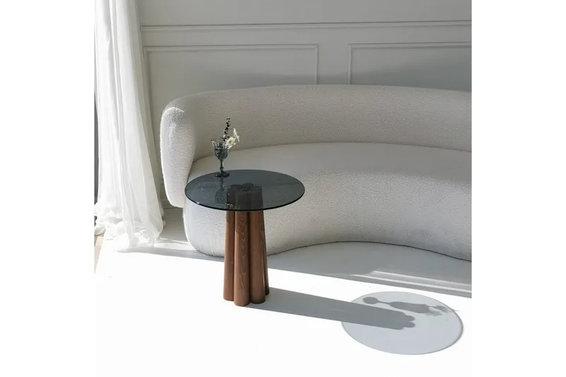 Novera Sohvapöytä 50 cm - Pähkinä/Tummanharmaa - Huonekalut - Pöytä & ruokailuryhmä - Sohvapöytä