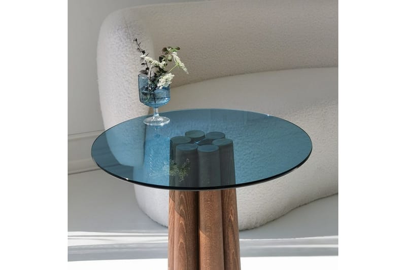 Novera Sohvapöytä 50 cm - Pähkinä/Sininen - Huonekalut - Pöytä & ruokailuryhmä - Sohvapöytä