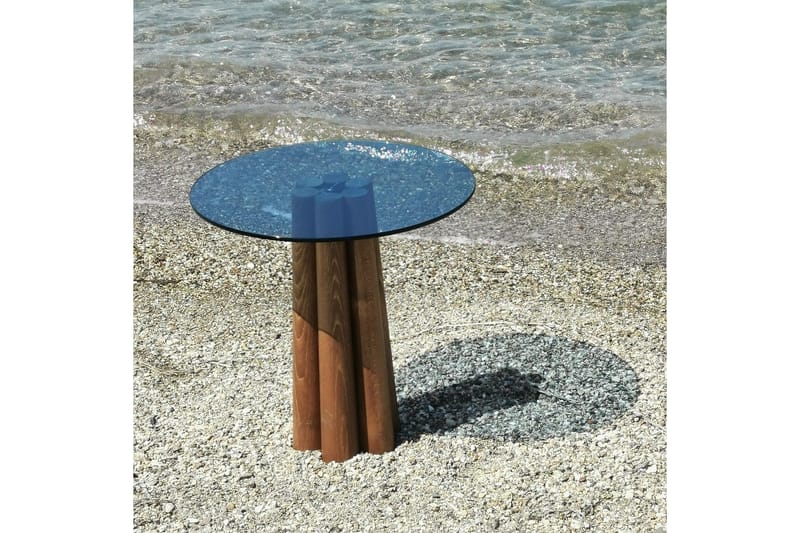 Novera Sohvapöytä 50 cm - Pähkinä/Sininen - Huonekalut - Pöytä & ruokailuryhmä - Sohvapöytä