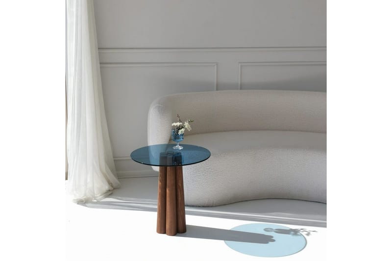 Novera Sohvapöytä 50 cm - Pähkinä/Sininen - Huonekalut - Pöytä & ruokailuryhmä - Sohvapöytä