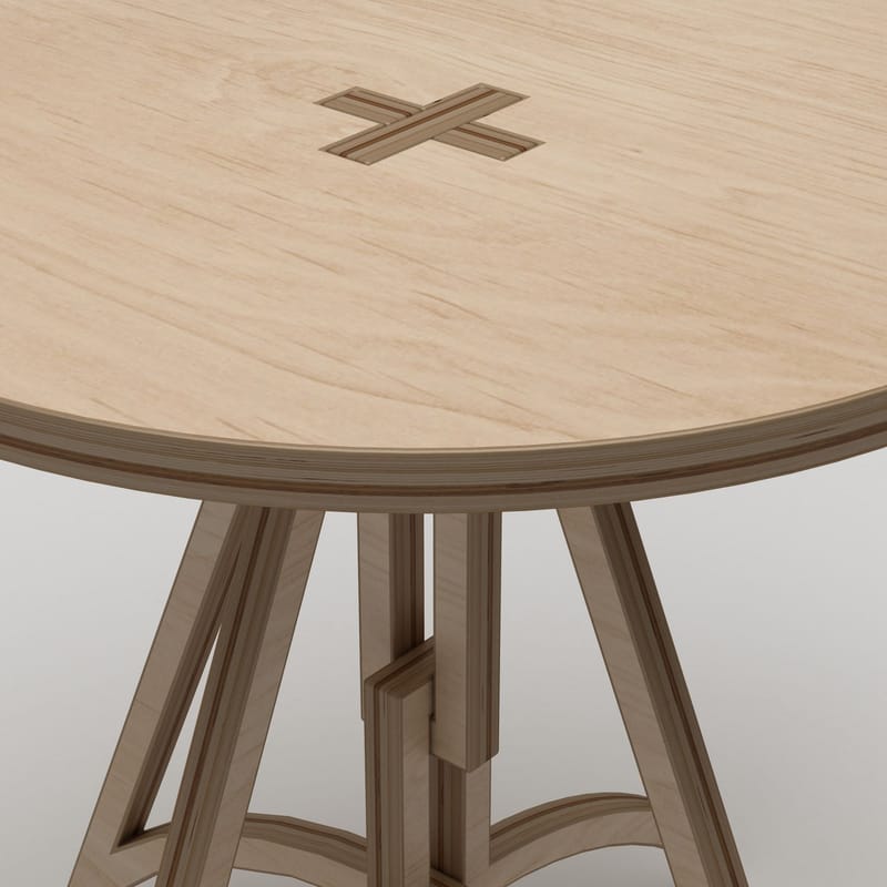 Nurena Ruokapöytä 75 cm - Luonnonpuu - Huonekalut - Pöytä & ruokailuryhmä - Ruokapöydät & keittiön pöydät