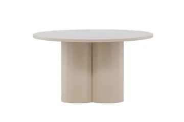 Olivia sohvapöytä 80 cm pyöreä maalattua puuta - Beige - Huonekalut - Pöytä & ruokailuryhmä - Sohvapöytä