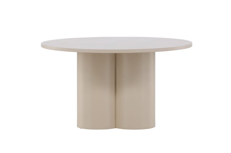 Olivia sohvapöytä 80 cm pyöreä maalattua puuta - Beige - Huonekalut - Pöytä & ruokailuryhmä - Sohvapöytä
