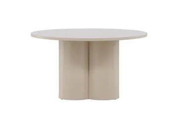 Olivia sohvapöytä 80 cm pyöreä maalattua puuta - Beige - Huonekalut - Pöytä & ruokailuryhmä - Sohvapöytä