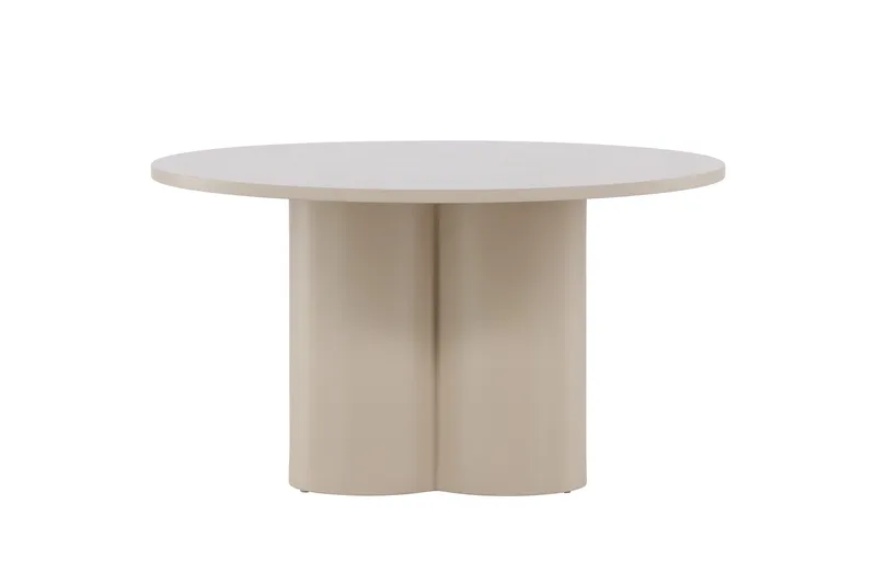 Olivia sohvapöytä 80 cm pyöreä maalattua puuta - Beige - Huonekalut - Pöytä & ruokailuryhmä - Sohvapöytä