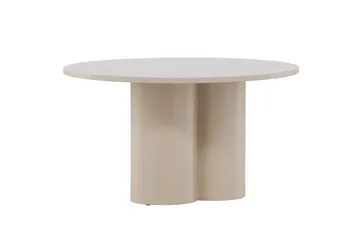 Olivia sohvapöytä 80 cm pyöreä maalattua puuta - Beige - Huonekalut - Pöytä & ruokailuryhmä - Sohvapöytä