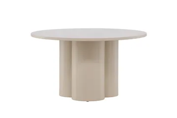 Olivia sohvapöytä 80 cm pyöreä maalattua puuta - Beige - Huonekalut - Pöytä & ruokailuryhmä - Sohvapöytä