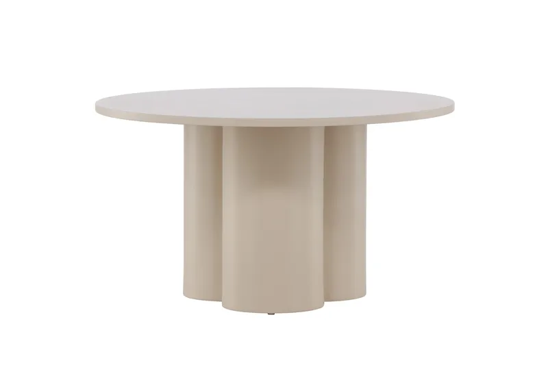 Olivia sohvapöytä 80 cm pyöreä maalattua puuta - Beige - Huonekalut - Pöytä & ruokailuryhmä - Sohvapöytä