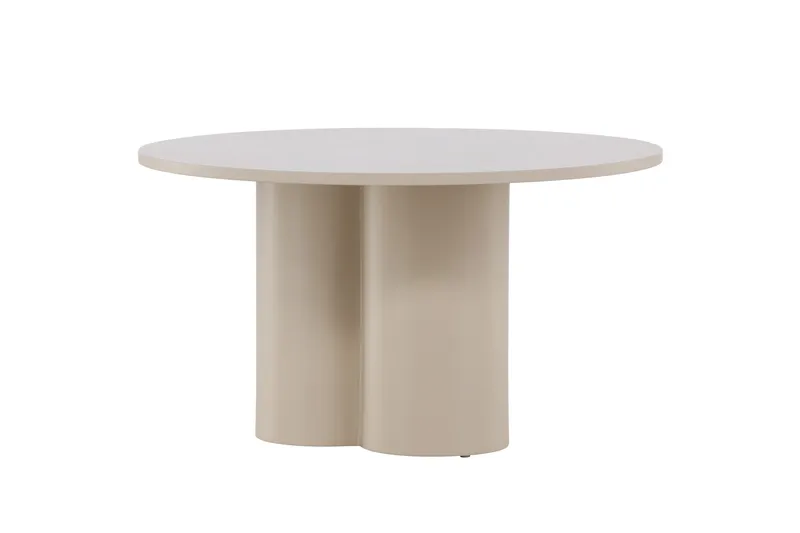 Olivia sohvapöytä 80 cm pyöreä maalattua puuta - Beige - Huonekalut - Pöytä & ruokailuryhmä - Sohvapöytä