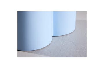 Olivia pyöreä sohvapöytä 80x45 cm puuta ja maalattua puuta - Sininen - Huonekalut - Pöytä & ruokailuryhmä - Sohvapöytä