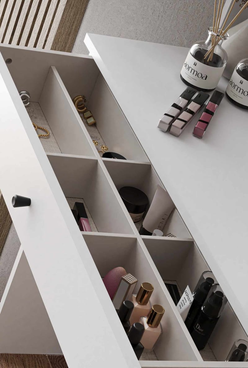 Olyros vaatekaappi 65x190 cm - Huonekalut - Pöytä & ruokailuryhmä - Meikki- & kampauspöydät