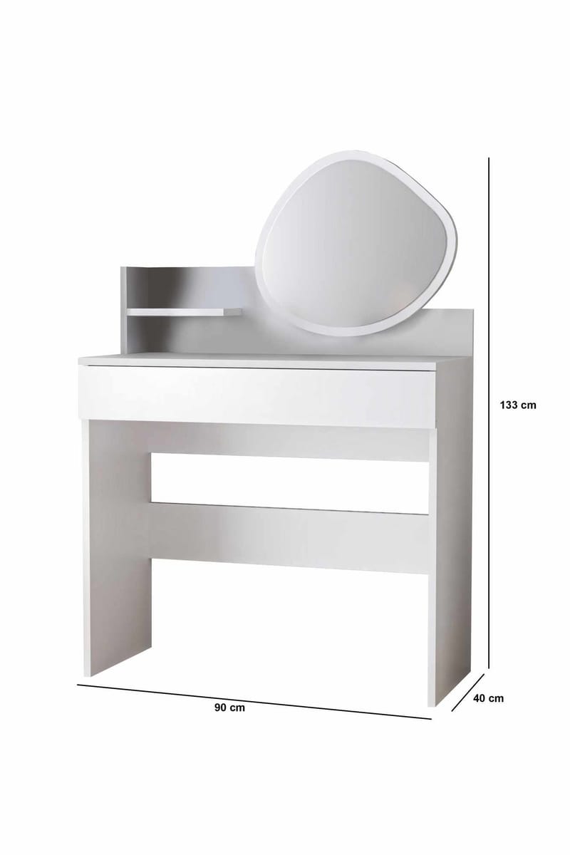 Olyros vaatekaappi 65x190 cm - Huonekalut - Pöytä & ruokailuryhmä - Meikki- & kampauspöydät