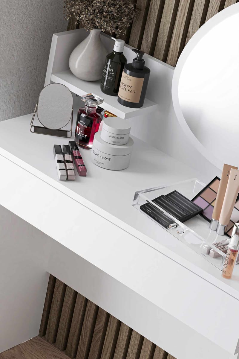 Olyros vaatekaappi 65x190 cm - Huonekalut - Pöytä & ruokailuryhmä - Meikki- & kampauspöydät