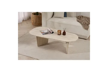Omari Sohvapöytä 130 cm - Beige - Huonekalut - Pöytä & ruokailuryhmä - Sohvapöytä