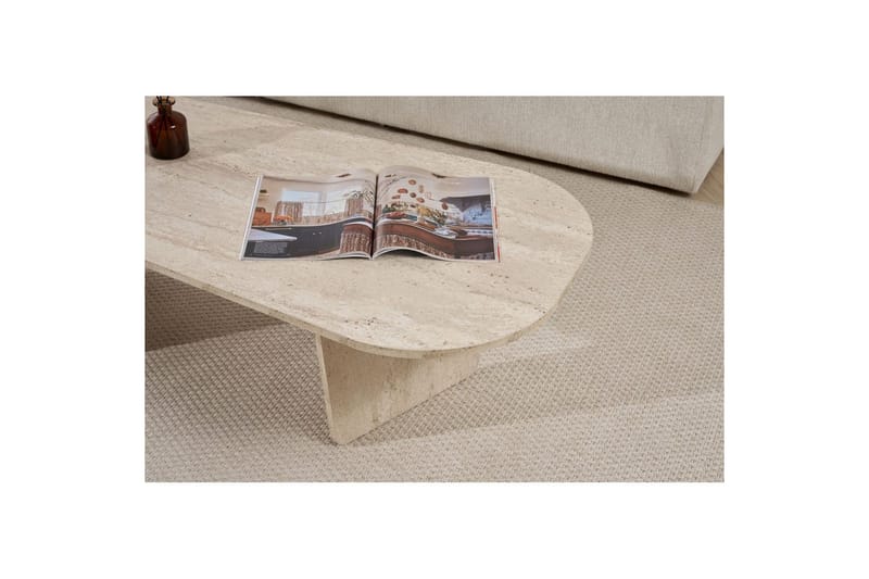 Omari Sohvapöytä 130 cm - Beige - Huonekalut - Pöytä & ruokailuryhmä - Sohvapöytä