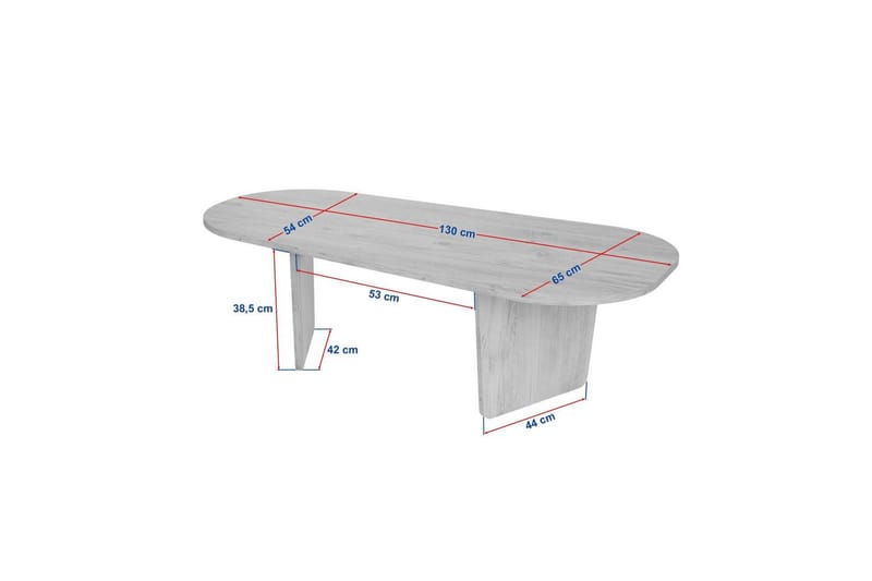Omari Sohvapöytä 130 cm - Musta - Huonekalut - Pöytä & ruokailuryhmä - Sohvapöytä