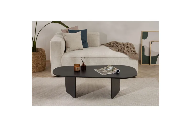 Omari Sohvapöytä 130 cm - Musta - Huonekalut - Pöytä & ruokailuryhmä - Sohvapöytä