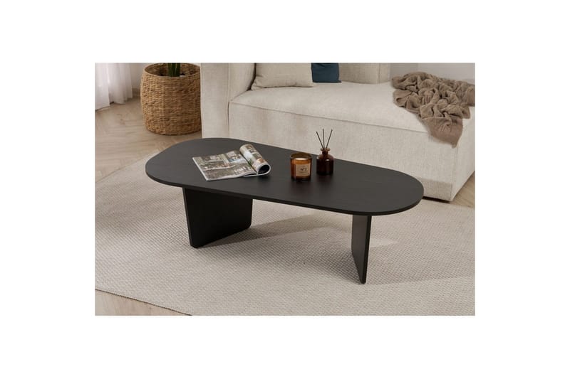 Omari Sohvapöytä 130 cm - Musta - Huonekalut - Pöytä & ruokailuryhmä - Sohvapöytä