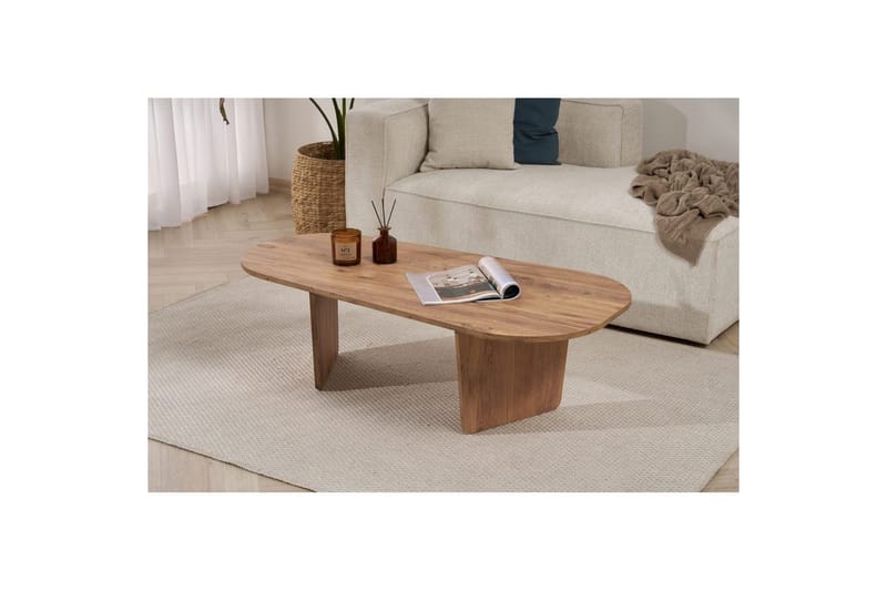 Omari Sohvapöytä 130 cm - Ruskea - Huonekalut - Pöytä & ruokailuryhmä - Sohvapöytä