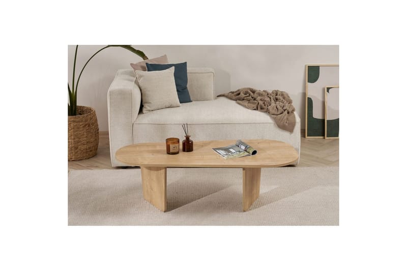 Omari Sohvapöytä 130 cm - Tammi - Huonekalut - Pöytä & ruokailuryhmä - Sohvapöytä
