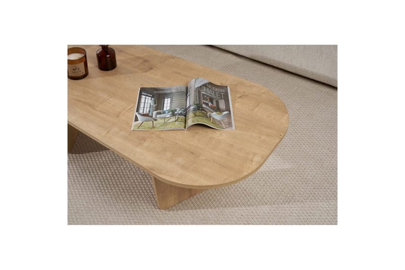 Omari Sohvapöytä 130 cm - Tammi - Huonekalut - Pöytä & ruokailuryhmä - Sohvapöytä