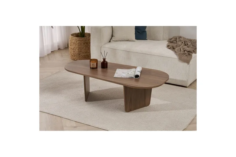 Omari Sohvapöytä 130 cm - Pähkinäpuu - Huonekalut - Pöytä & ruokailuryhmä - Sohvapöytä