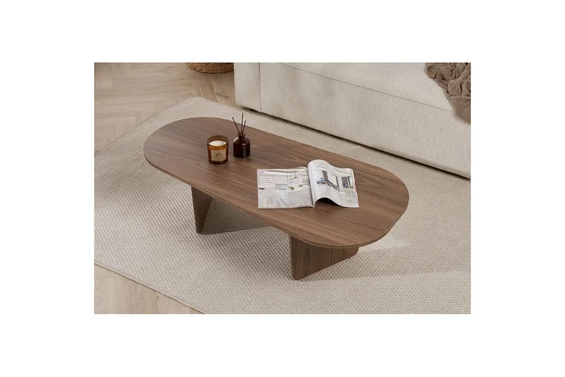 Omari Sohvapöytä 130 cm - Pähkinäpuu - Huonekalut - Pöytä & ruokailuryhmä - Sohvapöytä