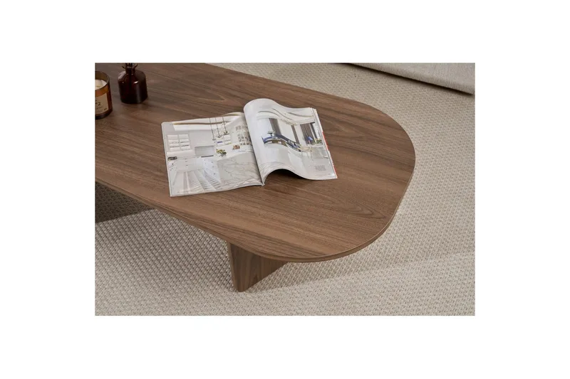 Omari Sohvapöytä 130 cm - Pähkinäpuu - Huonekalut - Pöytä & ruokailuryhmä - Sohvapöytä
