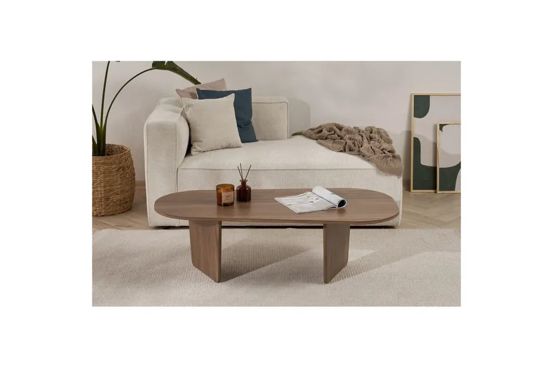 Omari Sohvapöytä 130 cm - Pähkinäpuu - Huonekalut - Pöytä & ruokailuryhmä - Sohvapöytä