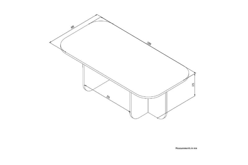 Orin Sohvapöytä 120 cm - Beige - Huonekalut - Pöytä & ruokailuryhmä - Sohvapöytä