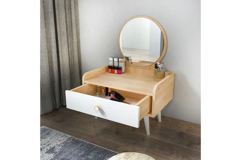 Orlinor Kampauspöytä 60 cm - Valkoinen/Sininen - Huonekalut - Pöytä & ruokailuryhmä - Meikki- & kampauspöydät