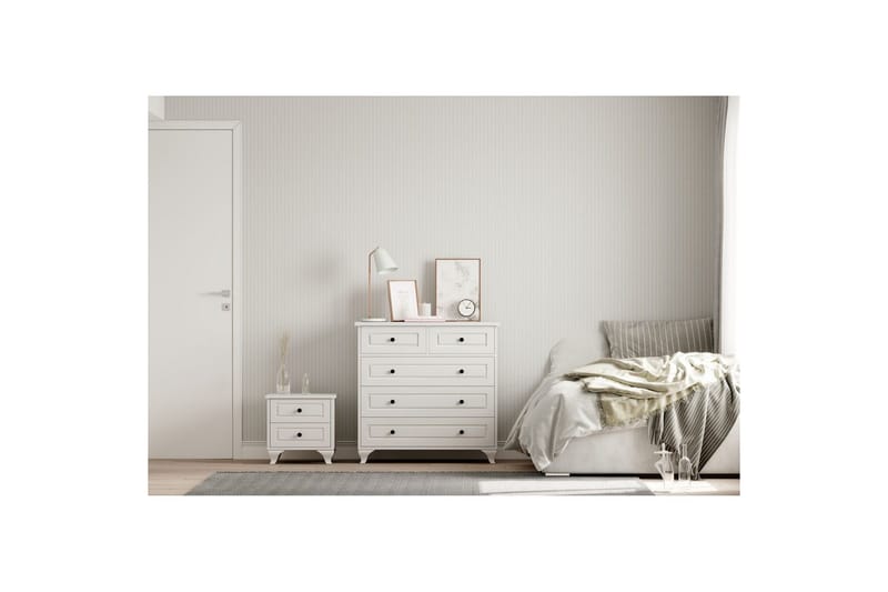 Orval Kampauspöytä 90 cm - Matta Valkoinen - Huonekalut - Pöytä & ruokailuryhmä - Meikki- & kampauspöydät