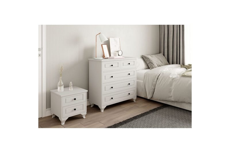 Orval Kampauspöytä 90 cm - Matta Valkoinen - Huonekalut - Pöytä & ruokailuryhmä - Meikki- & kampauspöydät