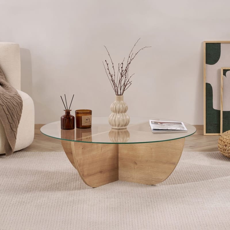 Orwin Sohvapöytä 90 cm - Luonnonväri - Huonekalut - Pöytä & ruokailuryhmä - Sohvapöytä