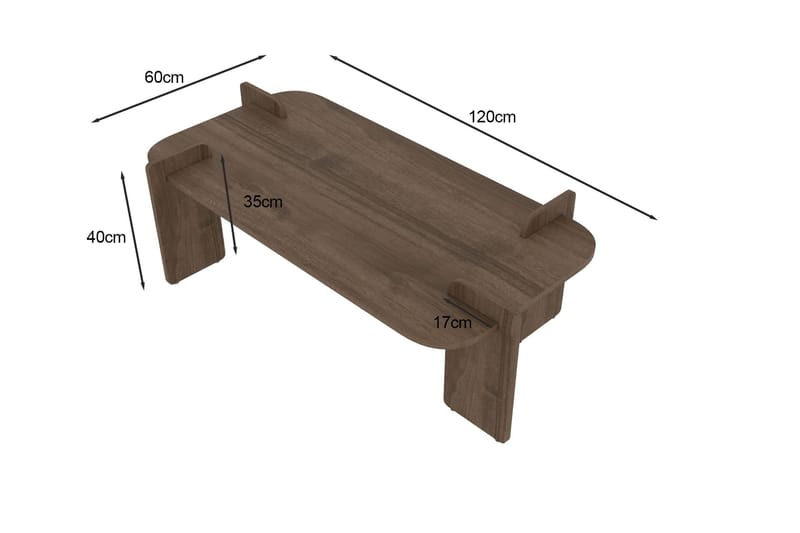 Osmiric sohvapöytä 120 cm suorakulmainen - Huonekalut - Pöytä & ruokailuryhmä - Sohvapöytä
