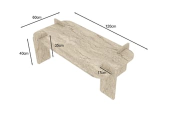 Osmiric sohvapöytä 120 cm suorakulmainen - Huonekalut - Pöytä & ruokailuryhmä - Sohvapöytä