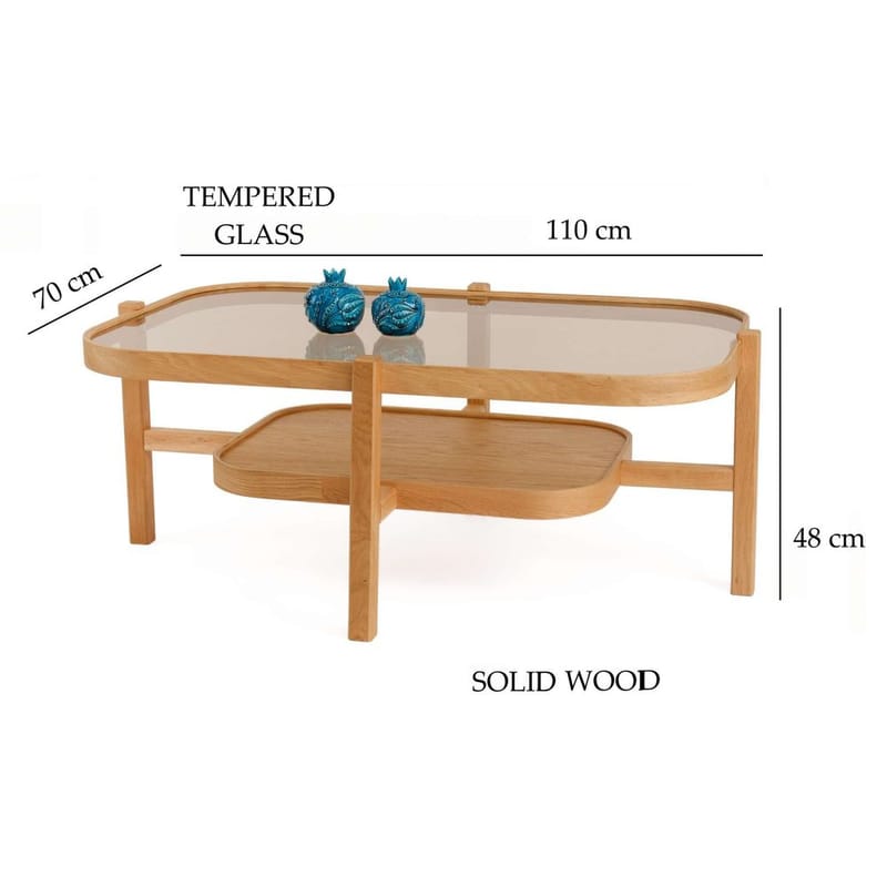Ostrin Sohvapöytä 110 cm - Luonnonväri - Huonekalut - Pöytä & ruokailuryhmä - Sohvapöytä