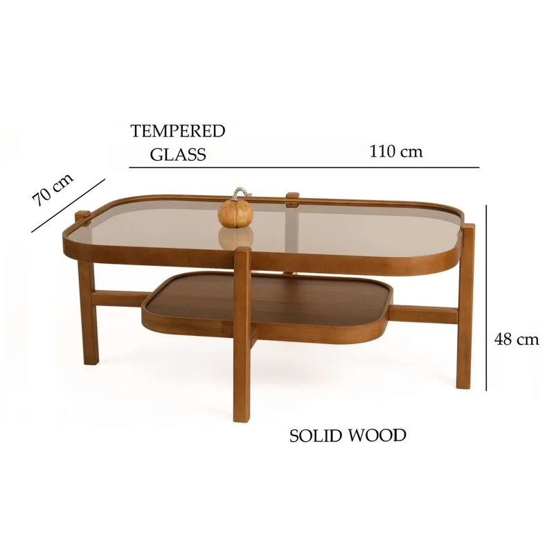 Ostrin Sohvapöytä 110 cm - Tummanruskea - Huonekalut - Pöytä & ruokailuryhmä - Sohvapöytä