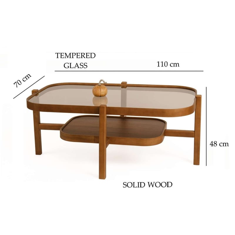 Ostrin Sohvapöytä 110 cm - Tummanruskea - Huonekalut - Pöytä & ruokailuryhmä - Sohvapöytä