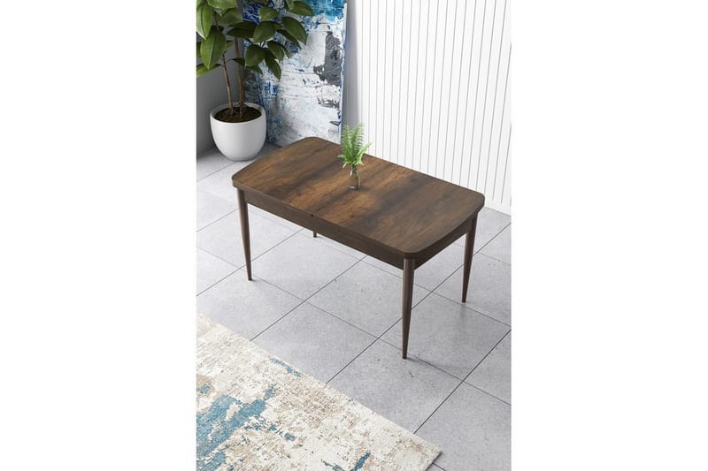 Ostwerwal Ruokapöytä 132 cm Suorakulmainen - Ruskea - Huonekalut - Pöytä & ruokailuryhmä - Ruokapöydät & keittiön pöydät