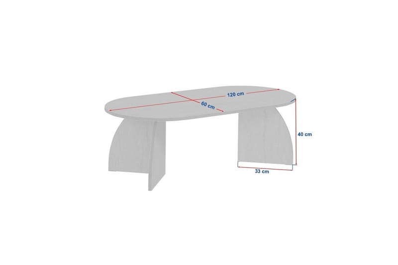 Osyra Sohvapöytä 120 cm - Musta - Huonekalut - Pöytä & ruokailuryhmä - Sohvapöytä