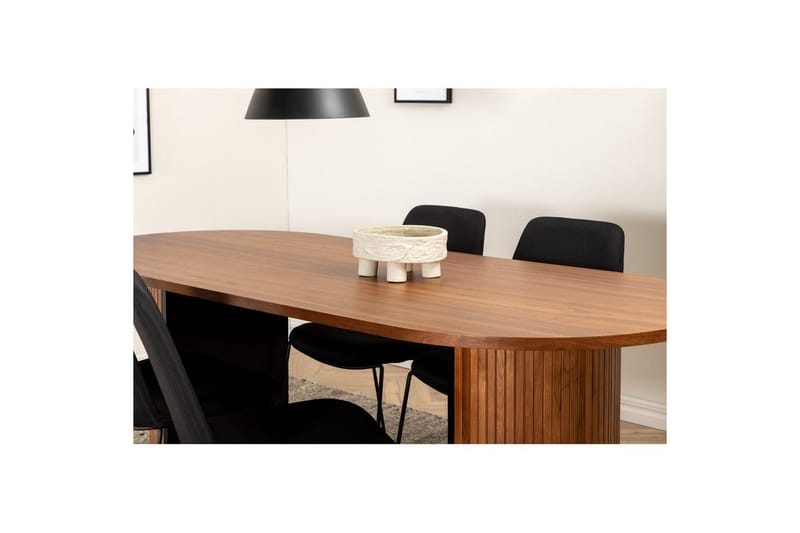 Ovaali ruokailuryhmä Bianca, Muce - 200x90x75 - Huonekalut - Pöytä & ruokailuryhmä - Ruokailuryhmä