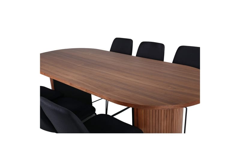 Ovaali ruokailuryhmä Bianca, Muce - 200x90x75 - Huonekalut - Pöytä & ruokailuryhmä - Ruokailuryhmä